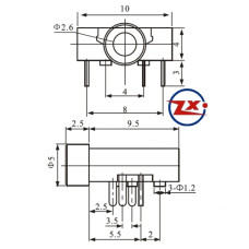 0224 - PJ-204A J1 STEREO 5T SEM ROSCA